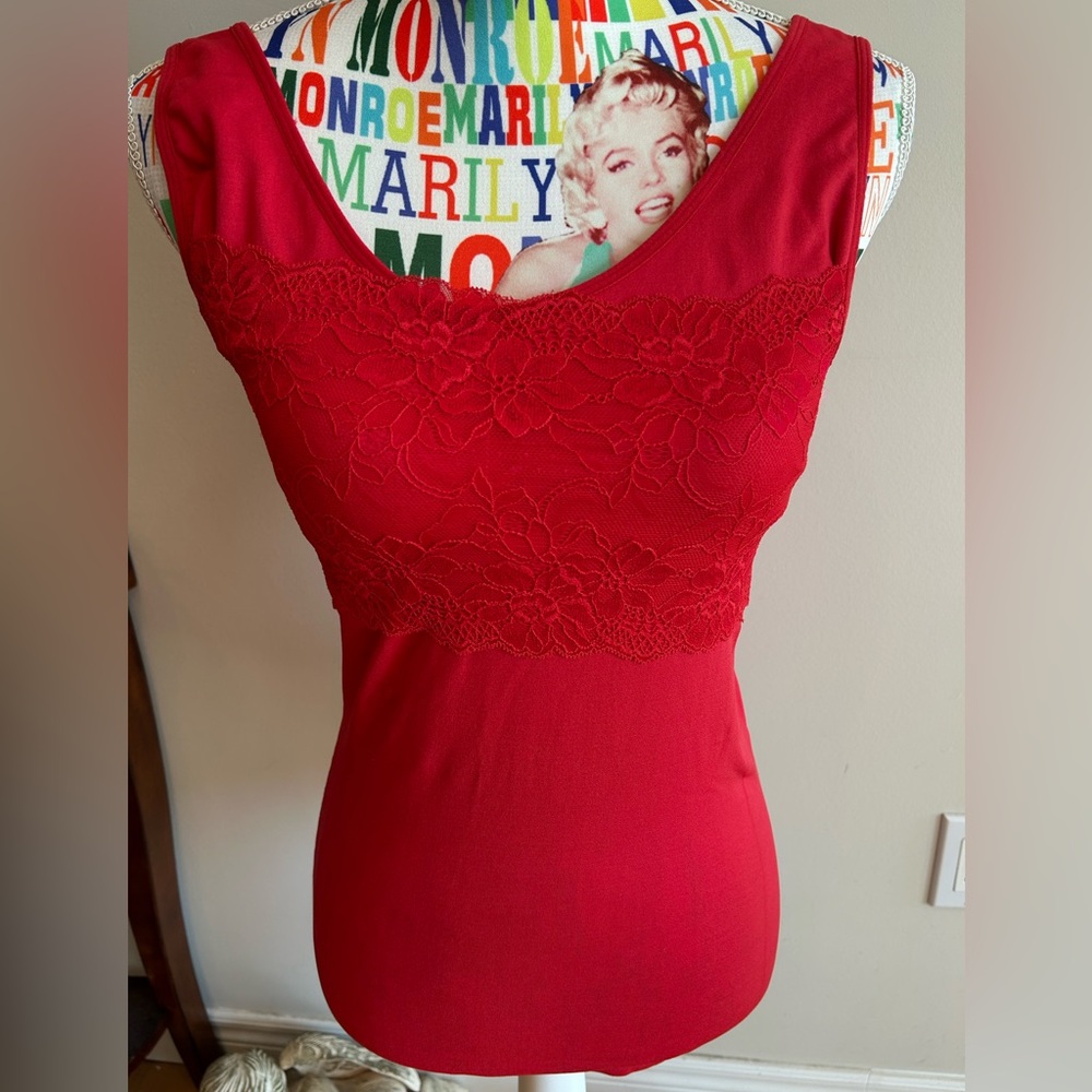 Rhonda Shear Vibrant Red Shapewear Camisole